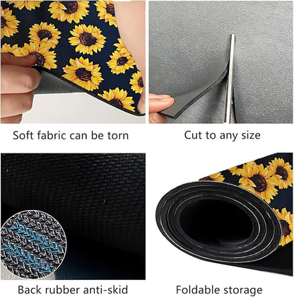 Dish Drying Mat Foldable Fall Kitchen Drying Mat Absorbent Sink Mat - Image 4