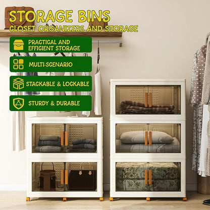 3 Tier Extra Large Stackable Storage Bins - Image 3