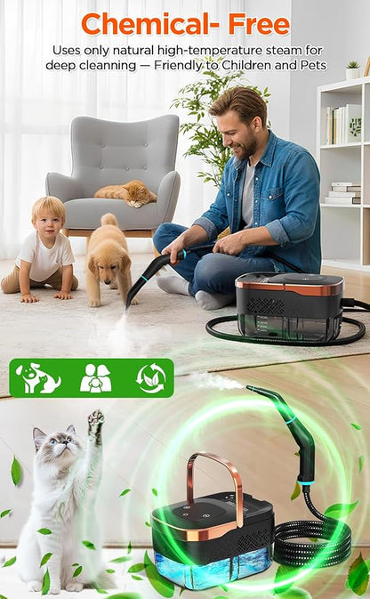 Steam Cleaner, 4 Bar High Pressure Steamer, 15s Fast Heat-Up, 6 Level - Image 8
