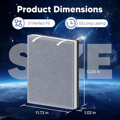 Vital 100 Replacement Filter for LEVOIT Vital 100 Air Purifier, Funmit 3-in-1 - Image 8