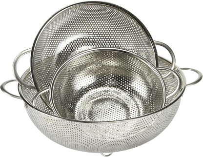 Chef Craft Select Micro-Perforated Colander, 2.5 quart, Stainless Steel - Image 3