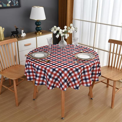 Waterproof Plaid Tablecloth Fabric - Image 4