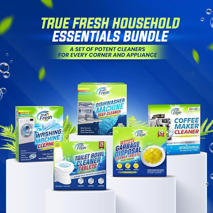 True Fresh Washing Machine Cleaner Tablets – 25-Pack Deep Cleaning - Image 8