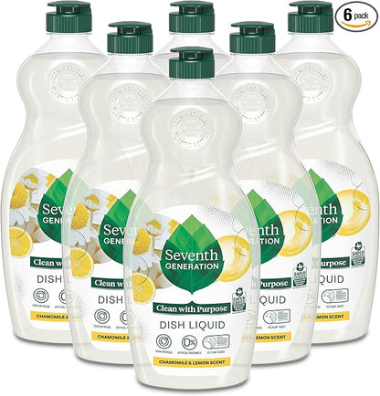 Seventh Generation Dish Soap Liquid Chamomile & Lemon Scent Pack of 6 by SeventhGeneration