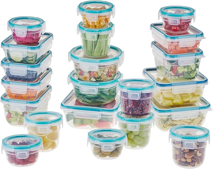 Snapware Plastic Total Solution Large Food Storage Containers Set, Meal Prep by Snapware