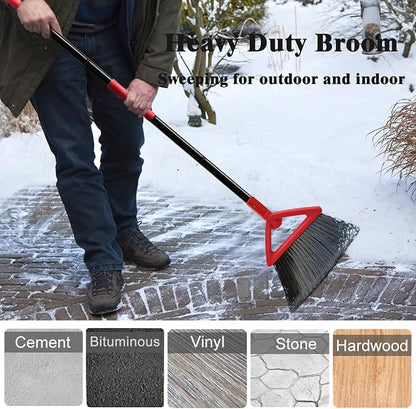 Heavy Duty Commercial Broom, Upgraded Angle Brooms - Image 7
