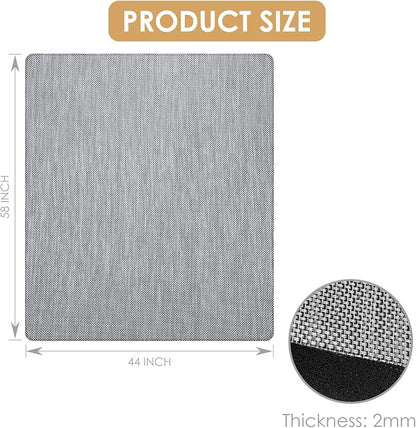 Kuyal Office Chair Mat for Hardwood Floor, Anti Slip, Non-Curve Computer Chair - Image 7
