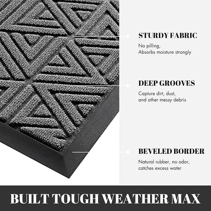 Yimobra Extra Large Door Mat 60x32, All-Weather Waterproof Non-Slip Welcome - Image 4