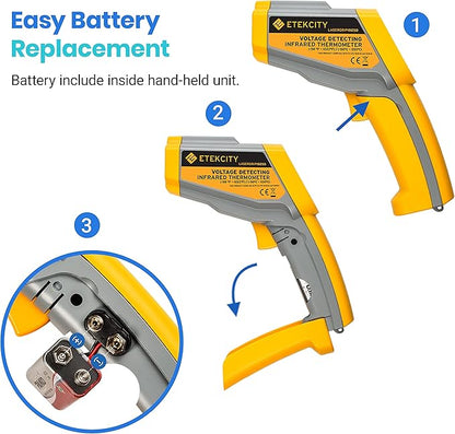 Etekcity Infrared Thermometer 1025D Dual Laser Temperature Gun-58℉~1022℉ - Image 8
