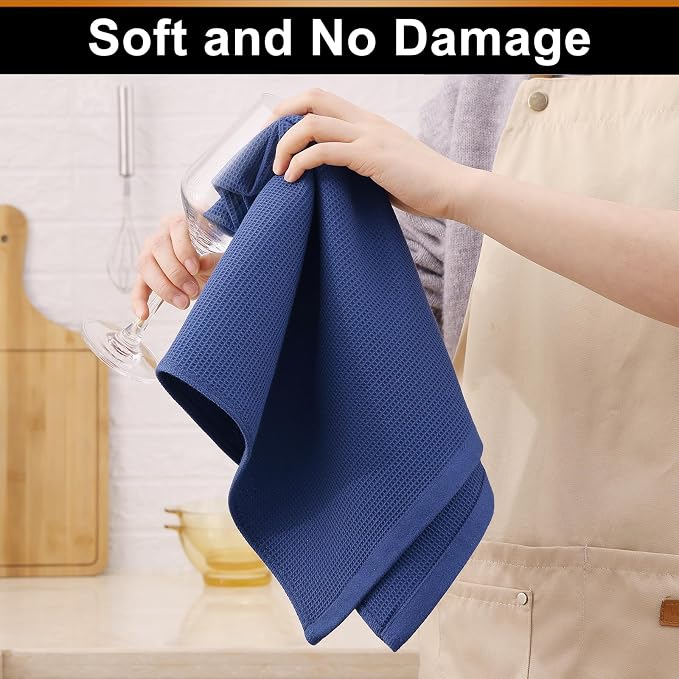 Homaxy 100% Cotton Waffle Weave Kitchen Towels - Image 3