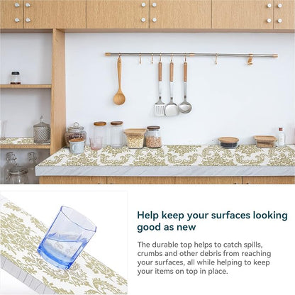 Shelf Liner 18" W x 96" L Cabinet Liners Non Adhesive, Drawer Liners Non Slip - Image 3