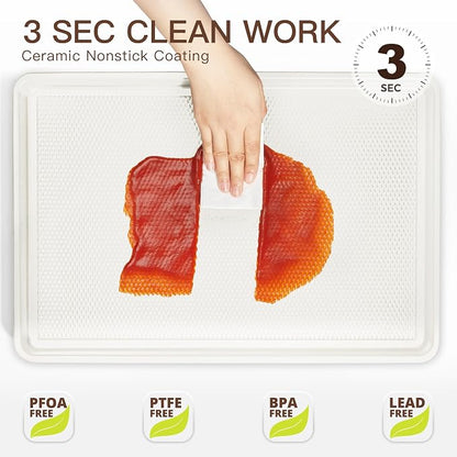 HONGBAKE 3 Pack Nonstick Ceramic Baking Sheet Pan Set - Image 8