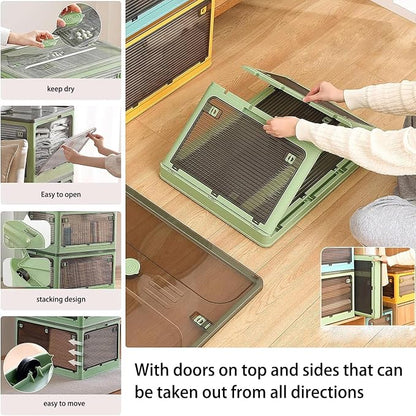 Plastic Trunk Organizer, Closet Organizers and Storage, 7 Gal Collapsible - Image 5