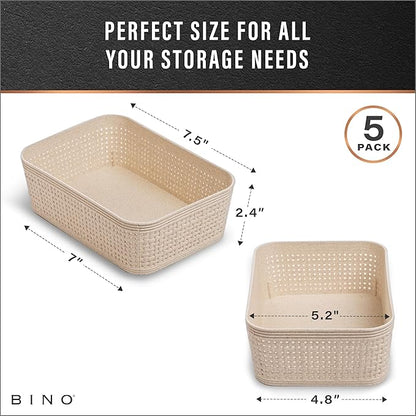BINO | Woven Plastic Basket | XS, Space - Image 3