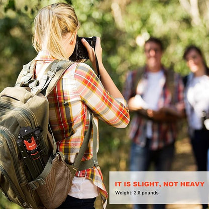 GEEKOTO 58” Magnetic Tripod, Compact Aluminum Alloy Lightweight Magsafe Camera Tripod with 360 Degree Panorama Ball Head, Professional Camera Tripod for Travelling, Learning and Working