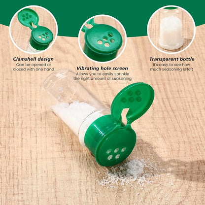Amyhill 100 Pcs Plastic Spice Bottles Spice Jars - Image 3