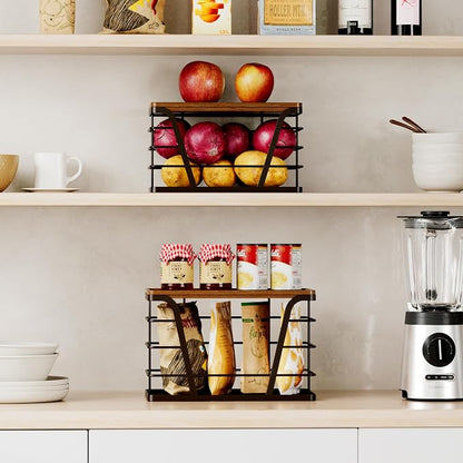 2 Pack Stackable Kitchen Organization, Counter Organizers and Pantry - Image 4