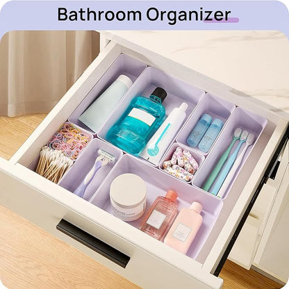 Vtopmart 25 PCS Plastic Drawer Organizers Set, 4-Size Versatile Bathroom and - Image 5
