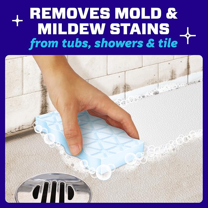 Mr. Clean Magic Eraser Sponge, Bathroom Cleaner, Soap Scum Shower & Tub Cleaner - Image 5