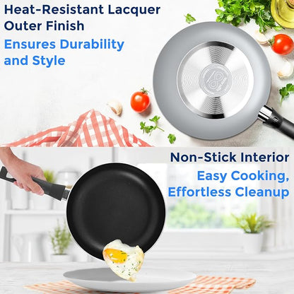 SereneLife Kitchenware Pots & Pans Basic Kitchen Cookware, Heat Resistang - Image 4