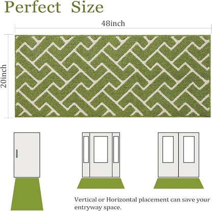 hicorfe Indoor Doormat, Front Back Door Mat Rubber Backing Non Slip Door Mats - Image 2