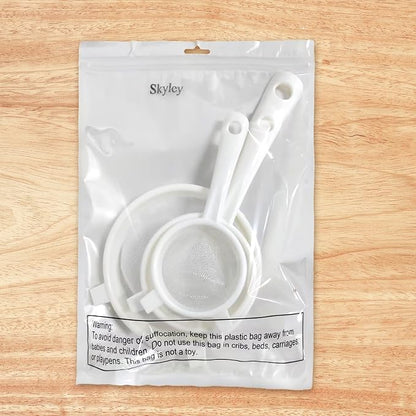 3 Pcs Plastic Nylon Mesh Strainer Colander - Image 7