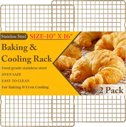 2PCS Cooling Racks for Cooking and Baking by QukakaHomeCare