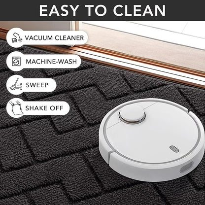 hicorfe Indoor Doormat, Front Back Door Mat Rubber Backing Non Slip Door Mats - Image 7
