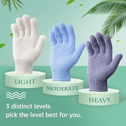 Evridwear Exfoliating Glove for Shower Man and Women, Dual Texture Bath Body - Image 2