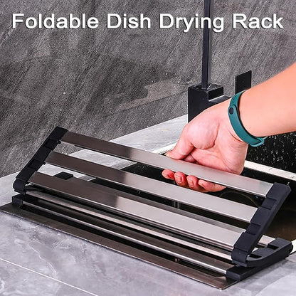 Foldable Dish Drying Rack for Kitchen Sink, Over The Sink Dish Drying Rack - Image 3