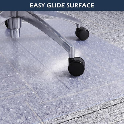 Chair Mat for Carpet, SALLOUS 46" x 60" Office Chair Mat for Carpeted Floors - Image 6