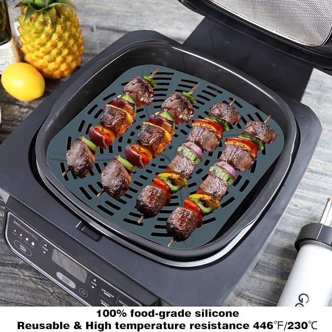 Replacement Stainless Steel Splatter Shield and Reusable Silicone Liner Set - Image 5