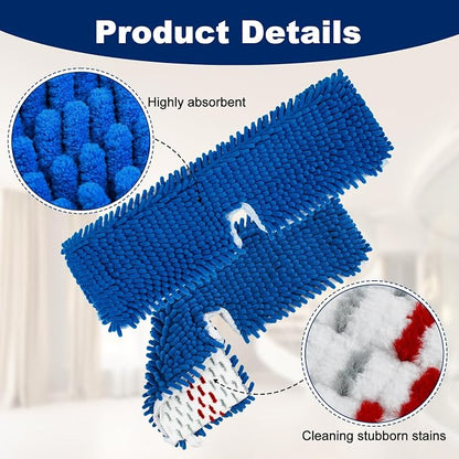 4 Pack Mop Replace Head for Ocedar Hardwood Floor'n More 3-Action Flip Mop - Image 3