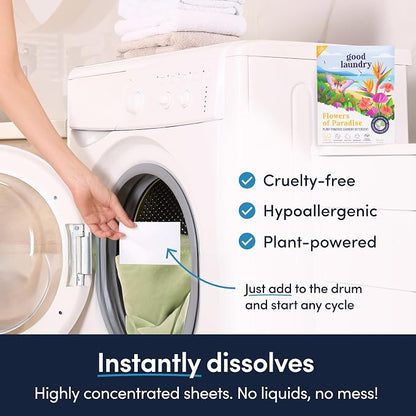 Good Laundry Flowers of Paradise Detergent Sheets, Scent Booster, & Dryer Sheet - Image 3