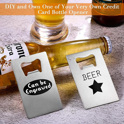 40 Pieces Credit Card Bottle Opener Stainless Steel Poker Wallet Bottle Opener - Image 6