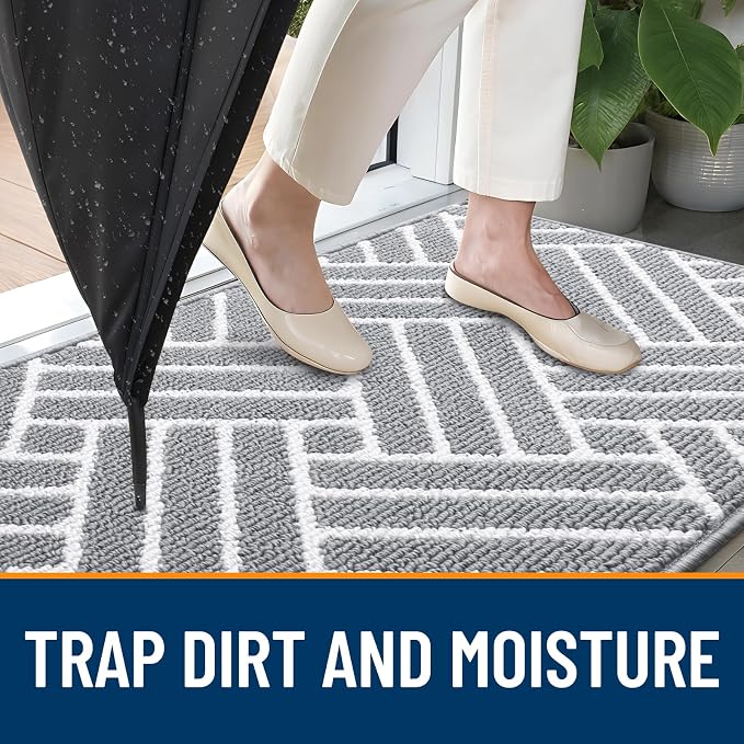 OLANLY Indoor Door Mat, 36x24 Inch, Dirt Resistant and Absorbent, Non-Slip - Image 2
