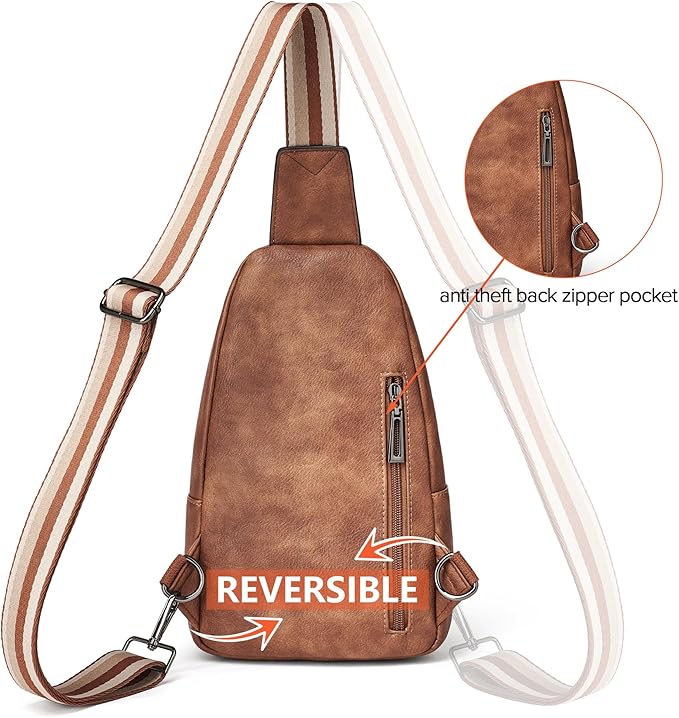 Sling Bag Crossbody Bags for Women Small Cross Body Bag Fanny Packs Chest Sling Purse for Daily Travel Leisure Sport