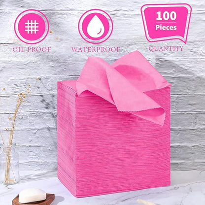 Breling 100 Pcs 31.5 x 71 Inch Disposable Bed Sheets Oil-proof PE Film Massage - Image 6