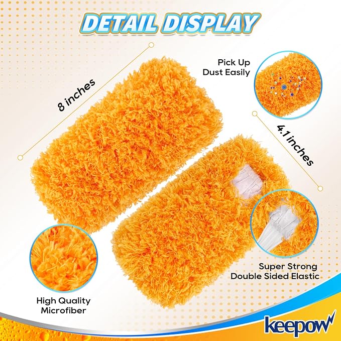 KEEPOW Reusable Microfiber Duster Refill Compatible - Image 3