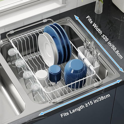 JASIWAY Dish Drying Rack in Sink, Small Dish Drainers - Image 4