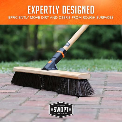 SWOPT 18" Premium Rough Surface Push Broom Head - Image 7