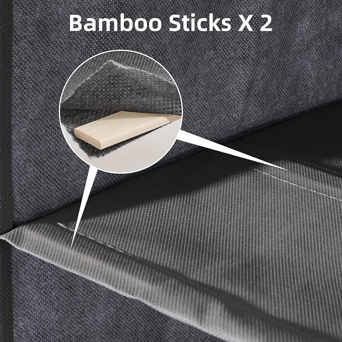 2 Packs Hanging Closet Organizer Stroage, 3-Shelf Hanging Shelves - Image 4