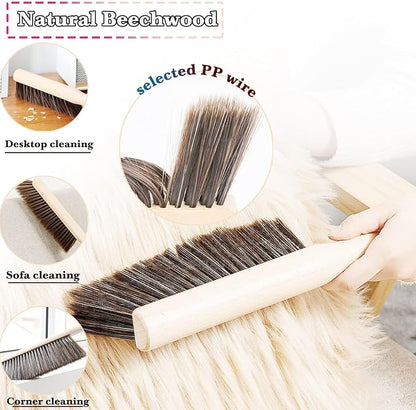 5pcsHand Broom Beech Wood Brush, Dust Brush, Duster - Image 5