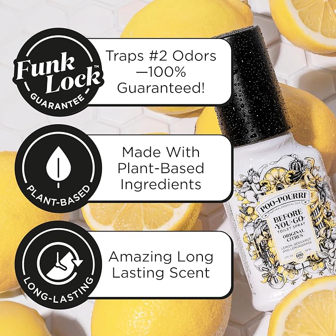 Poo-Pourri Before-You-Go Toilet Spray, Original Citrus, 2 Fl Oz, Bathroom Odor - Image 2
