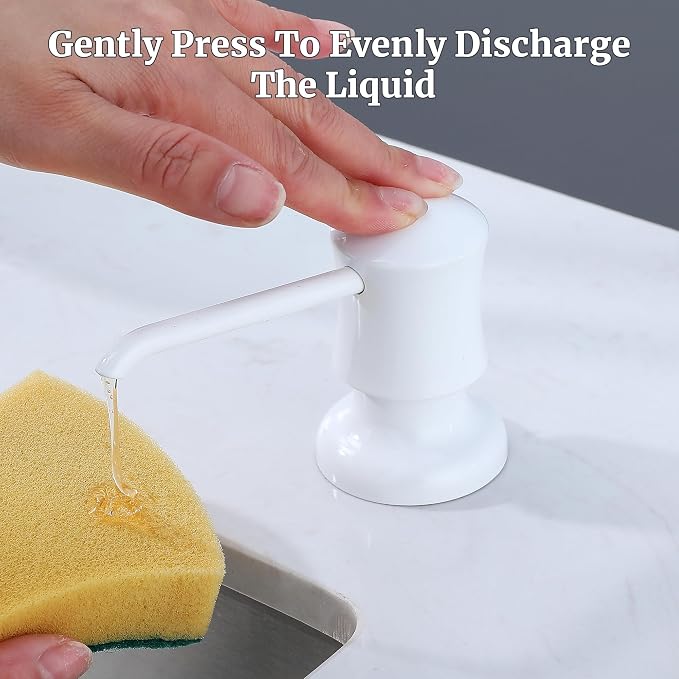 Sink Soap Dispenser for Kitchen Sink White Upgrade - Image 4