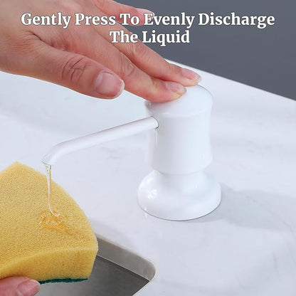 Sink Soap Dispenser for Kitchen Sink White Upgrade - Image 4