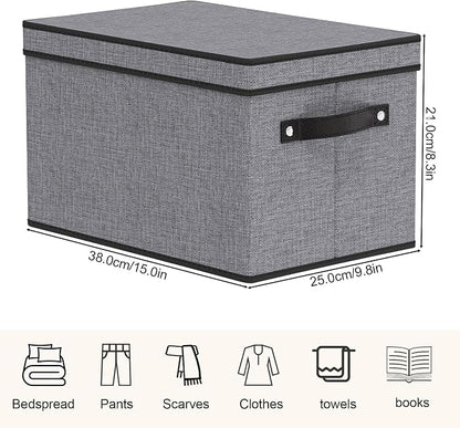 Storage Boxes, 15 x 9.8 x 8.3 Inch Baskets - Image 4