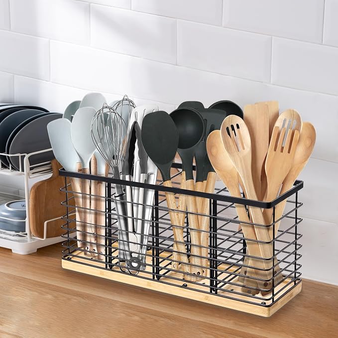 Suli Extra Large Kitchen Utensil Holder Countertop - Image 7
