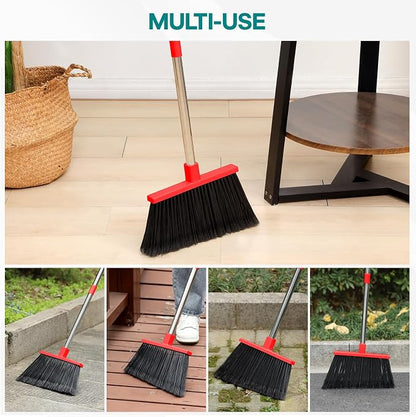 PBHEPJ Broom, Outdoor Broom for Floor Cleaning, Hard Bristle Angle Broom for - Image 7