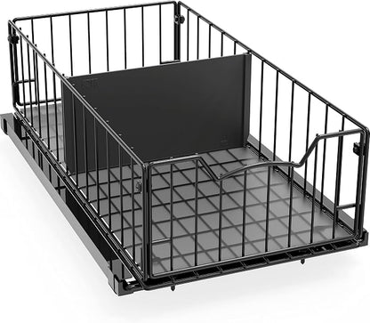 Simple Houseware Pull-Out Cabinet Sliding Basket Organizer, 17.2" D x 9.7" W x by SimpleHouseware